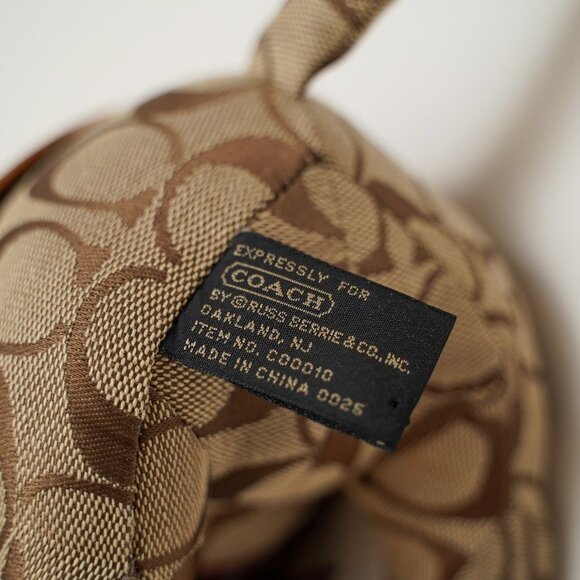 Rare 90's Coach Stuffed Monogram Dog - Picture 9 of 9
